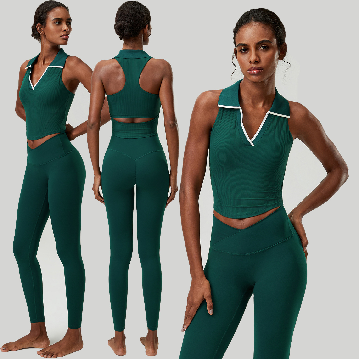 Женский комплект для йоги из 2 – обзор и цена Tank Top Ribbed