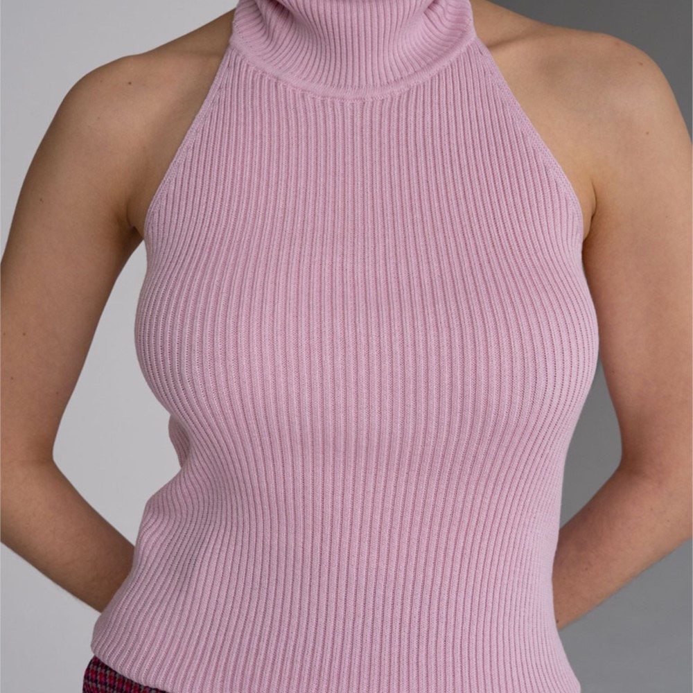 Женский топ-халтер с высоким в – обзор и цена Tank Top Ribbed